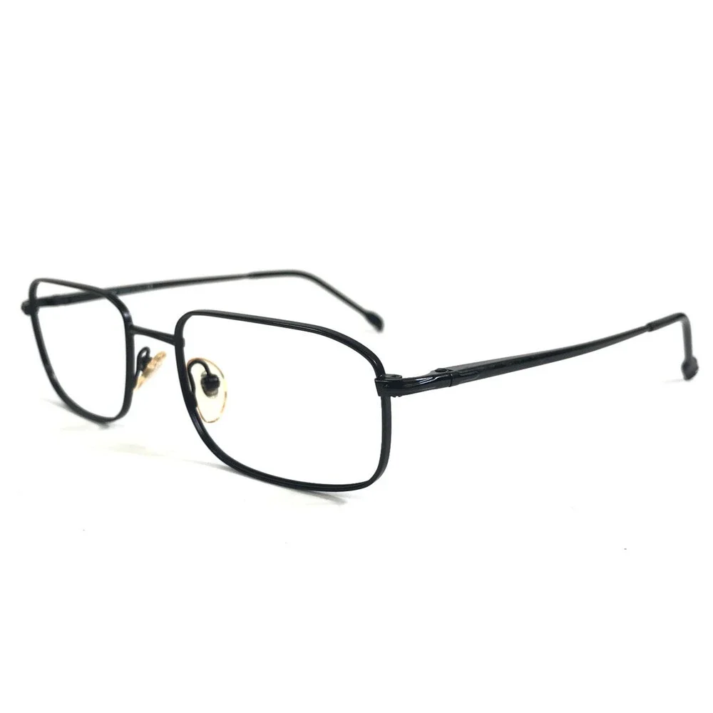 Persol Eyeglasses Frames 2247-V 594 Matte Black Rectangle Wire Rim 52-18-135